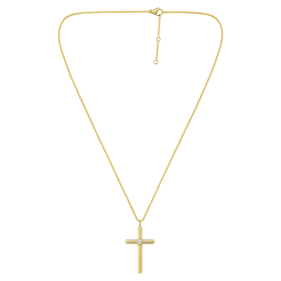 Diamond Accent Cross Necklace