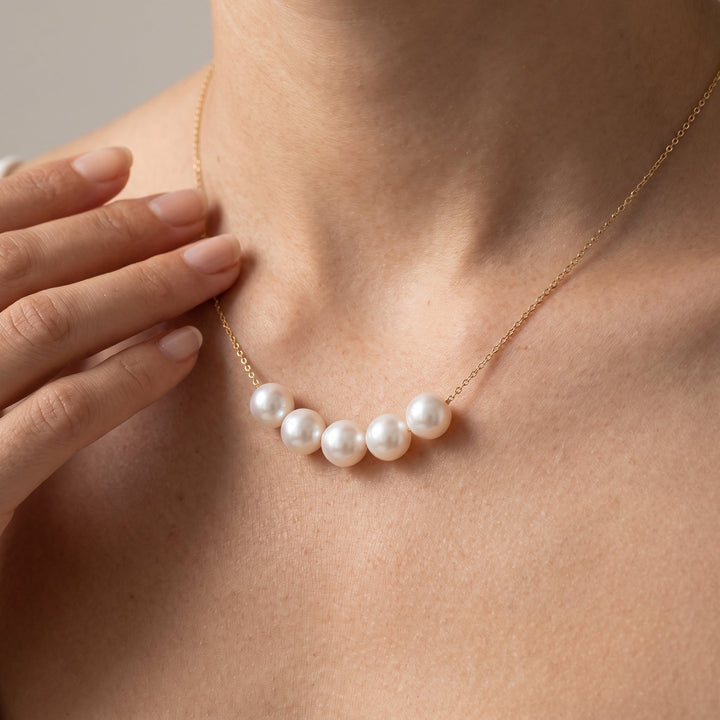 Five Pearl Necklace