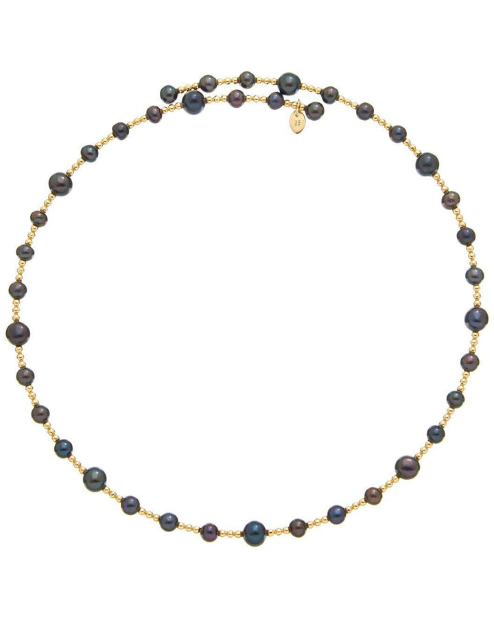 Staggered Pearl & Bead Choker
