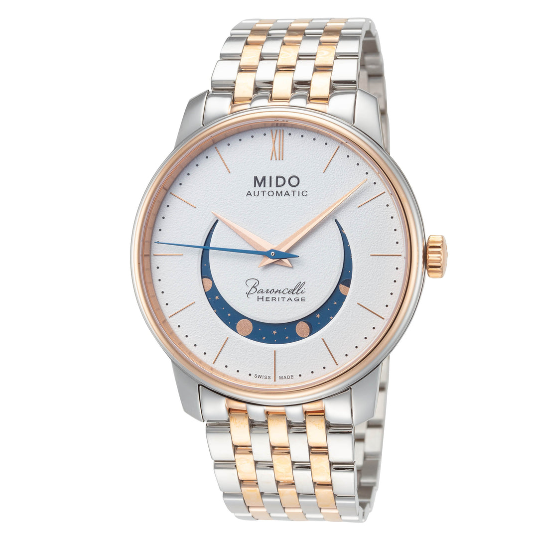 Smiling Moon 39mm / White / Silver and Gold | White Dial