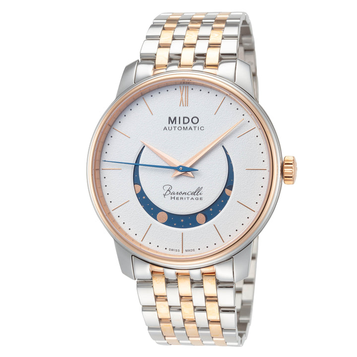 Smiling Moon 39mm / White / Silver and Gold | White Dial
