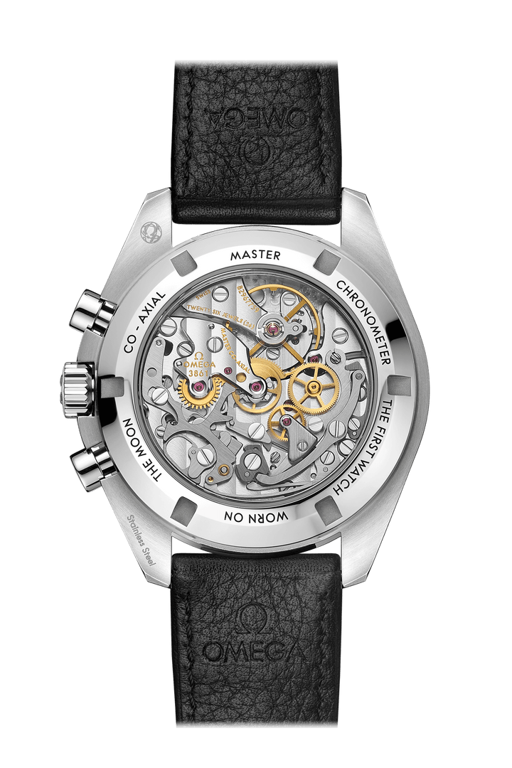 Speedmaster Moonwatch Professional Co-Axial Steel on Leather Strap / Sapphire Gl