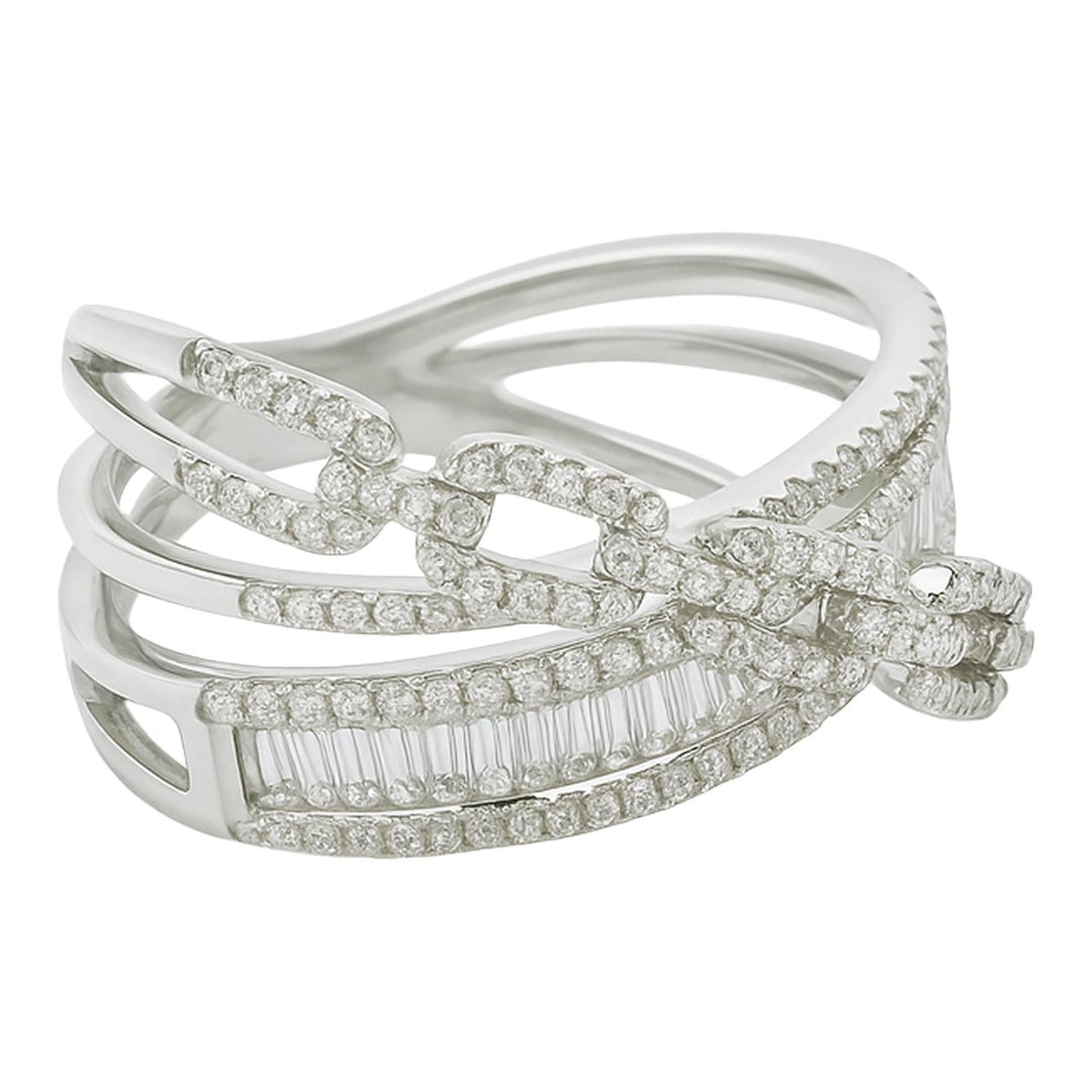 Diamond Baguette Link Ring