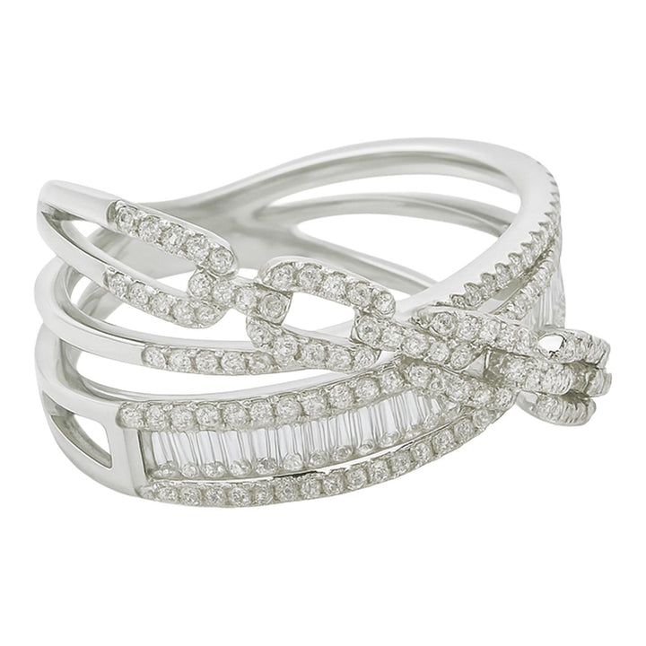 Diamond Baguette Link Ring