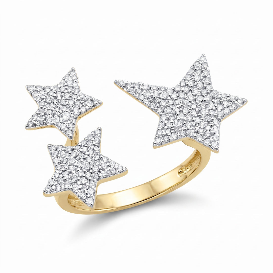 Open Star Diamond Ring