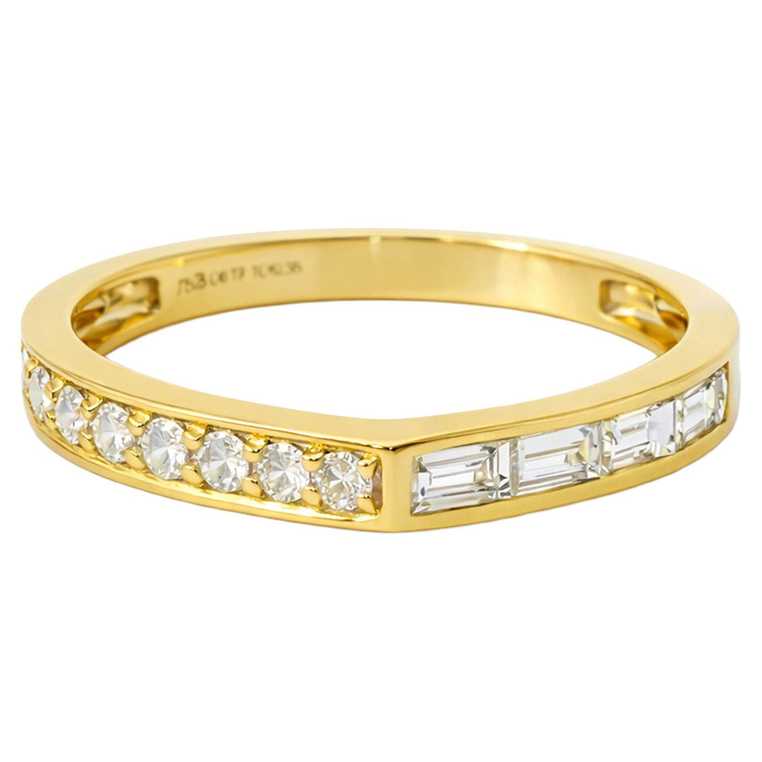 Mixed Cut Diamond Band Ring