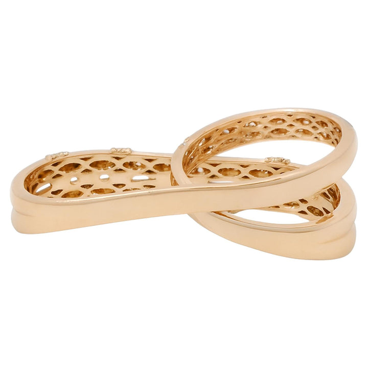 Triple Row Diamond Wrap Ring