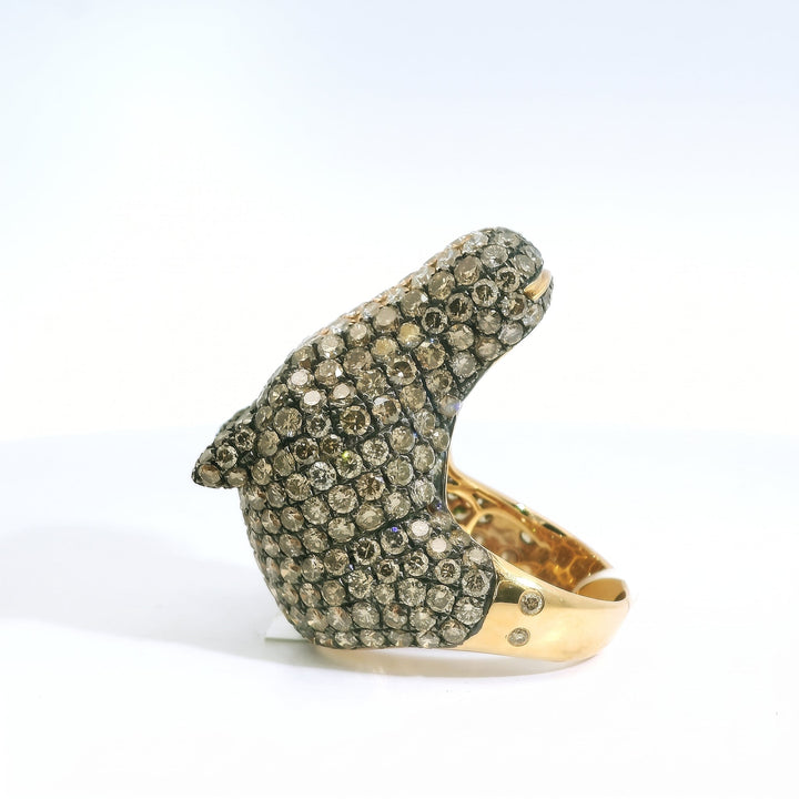 Pavé Horse Head Ring