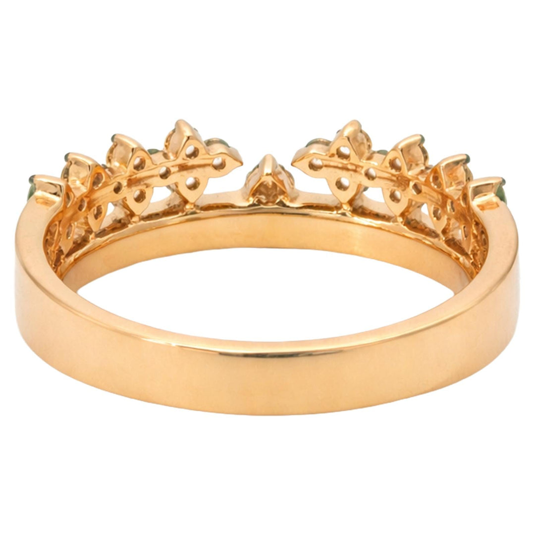 Floral Diamond Open Band