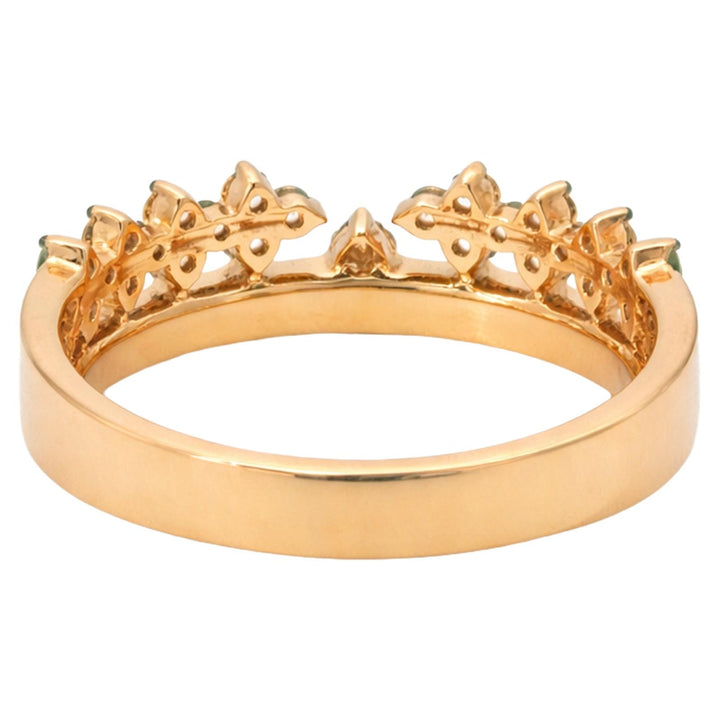 Floral Diamond Open Band