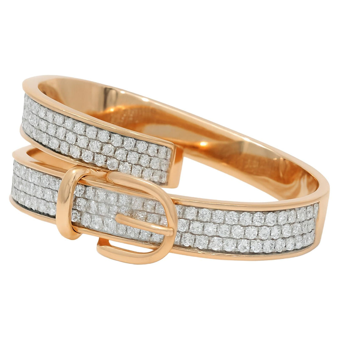 Diamond Belt Buckle Ring