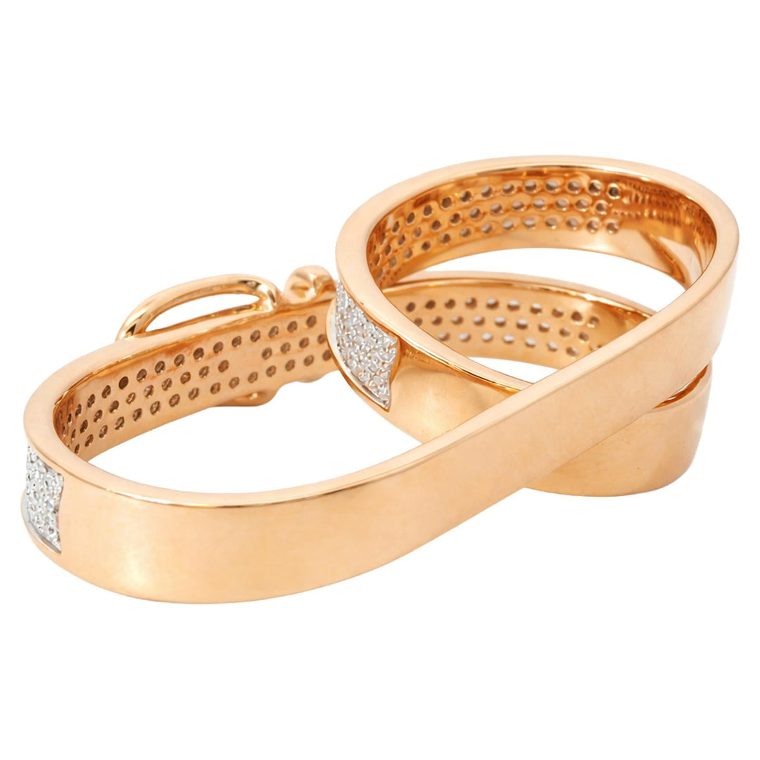 Diamond Belt Buckle Ring