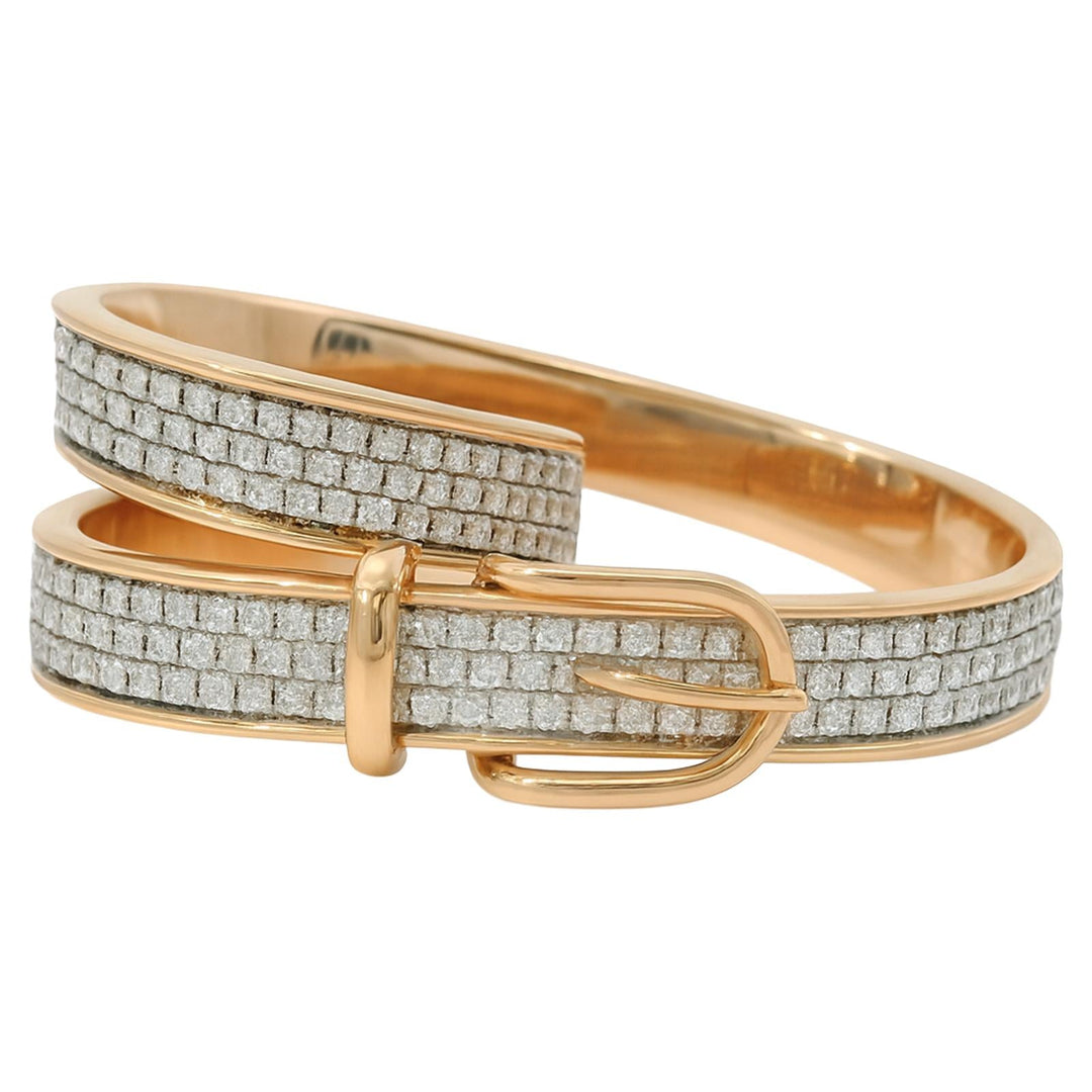 Diamond Belt Buckle Ring