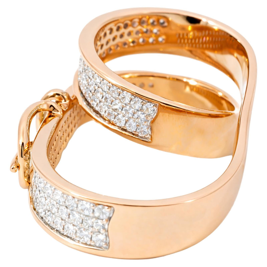 Diamond Belt Buckle Ring