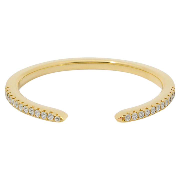 Diamond Open Curve Ring