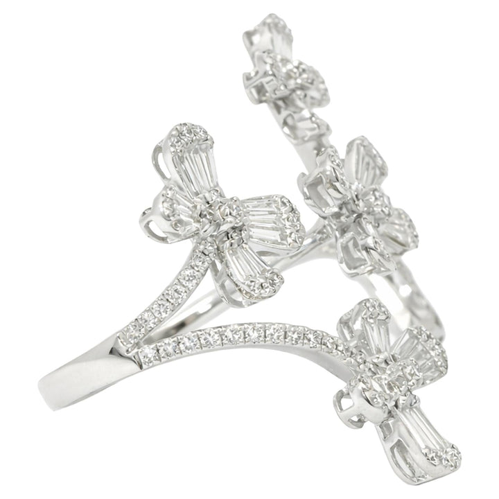 Diamond Blossom Multi-Finger Ring