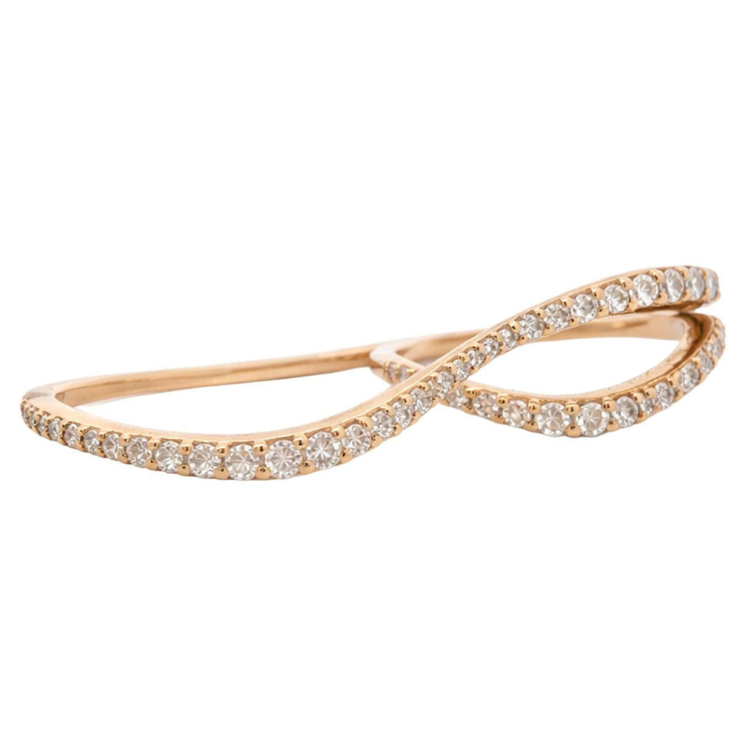 Diamond Infinity Wave Ring