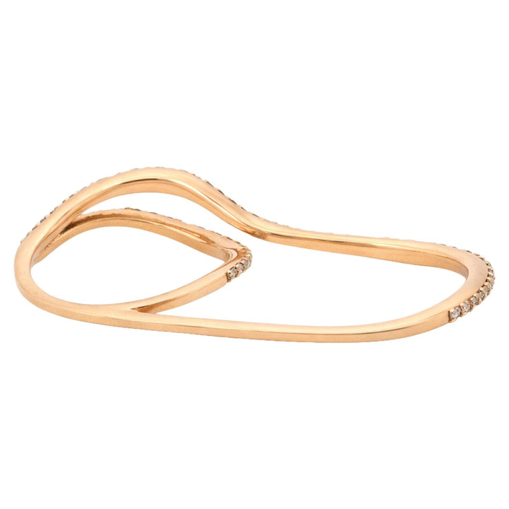 Diamond Infinity Wave Ring