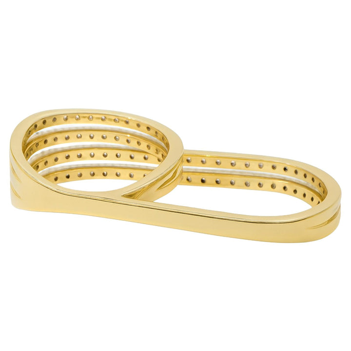 Diamond Pavé Multi-Band Wrap Ring