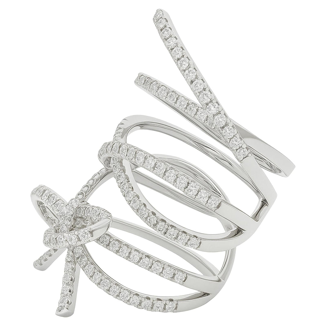 Diamond Bow Statement Ring