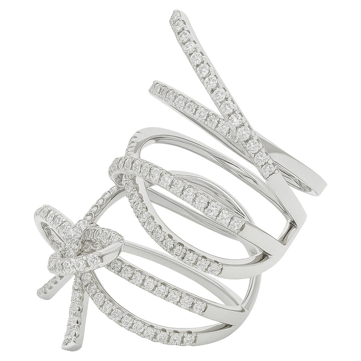Diamond Bow Statement Ring