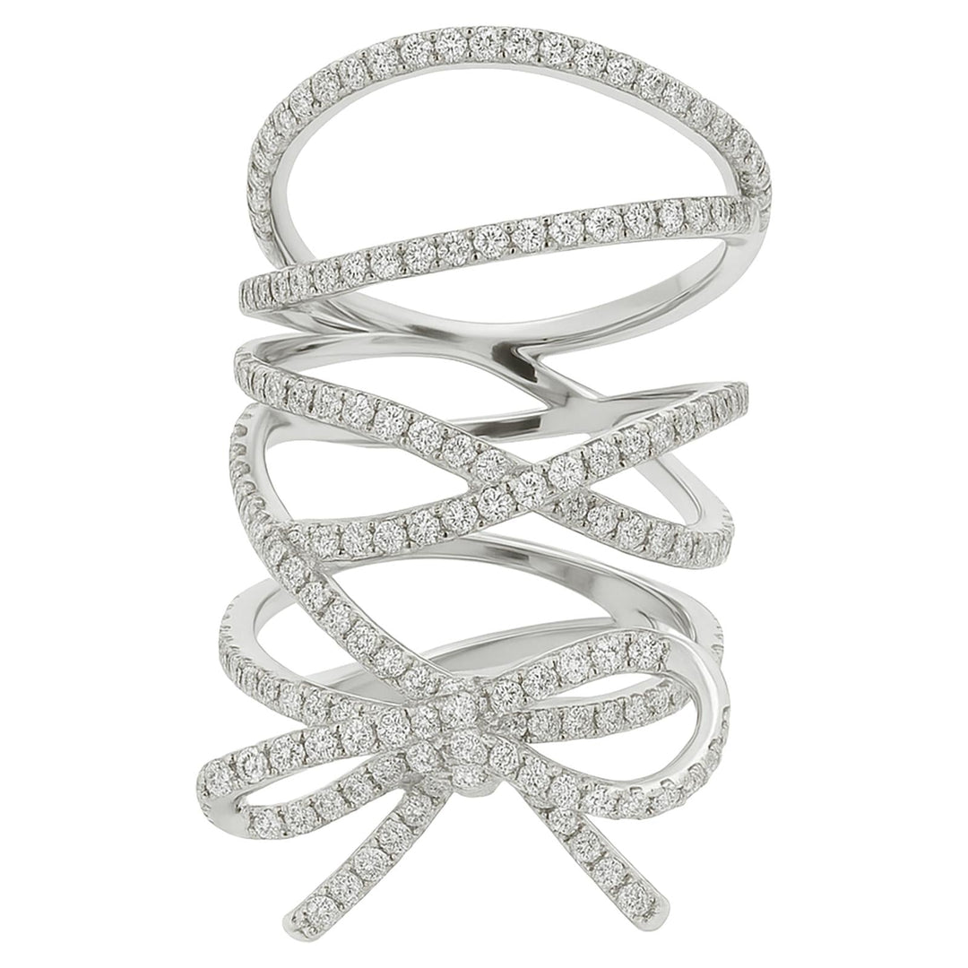 Diamond Bow Statement Ring