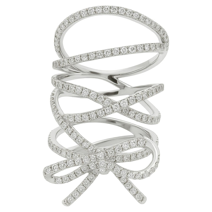Diamond Bow Statement Ring