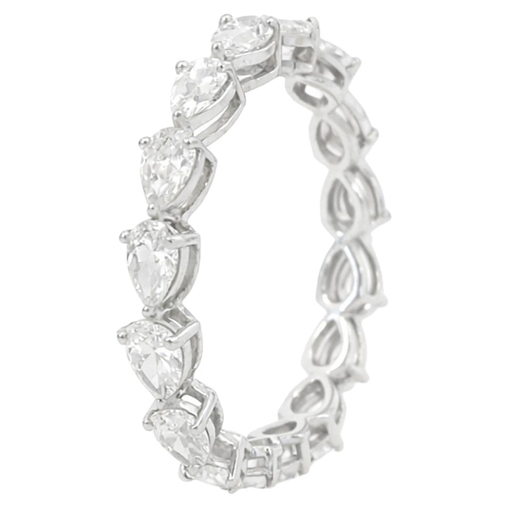 Pear-Shaped Diamond Eternity Band