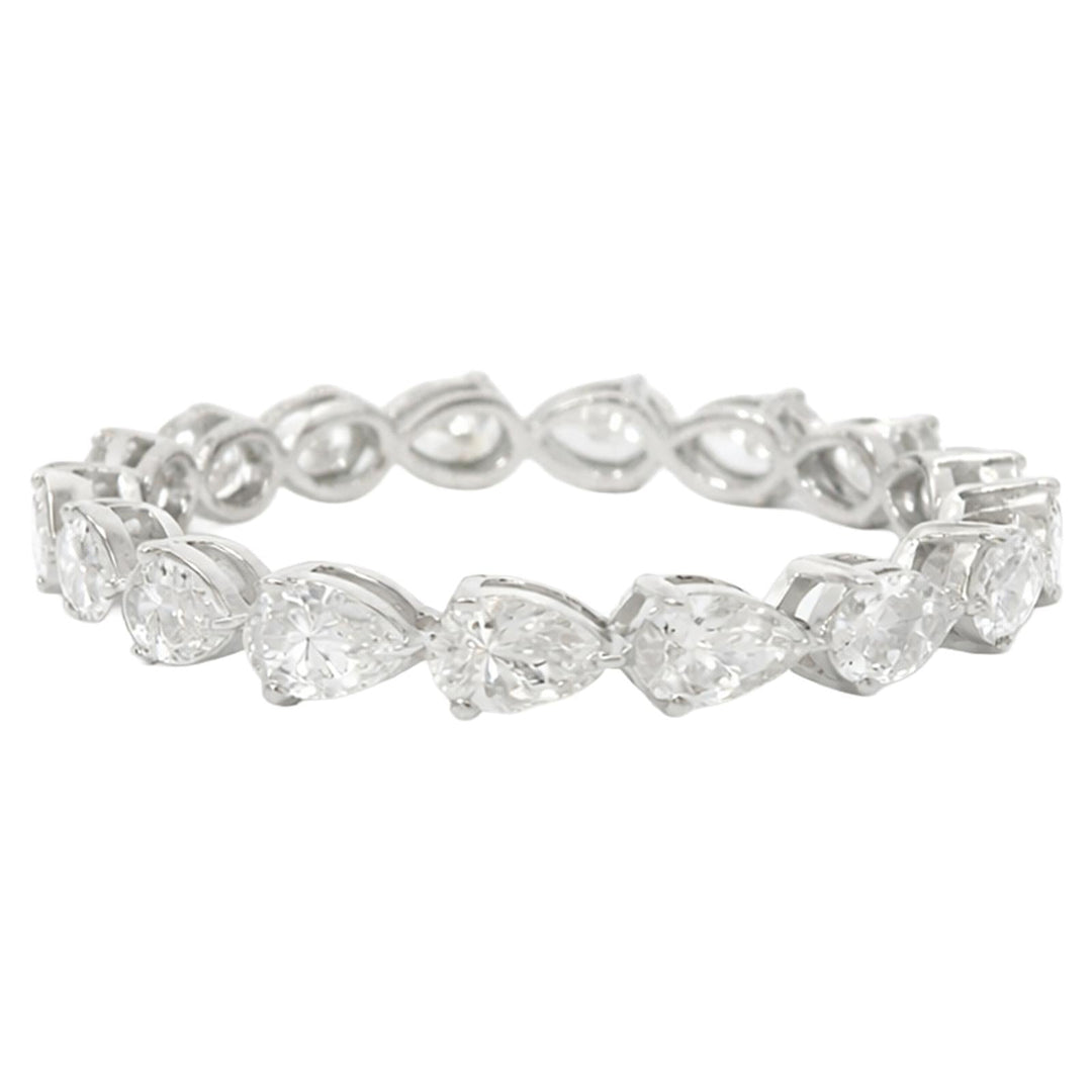 Pear-Shaped Diamond Eternity Band