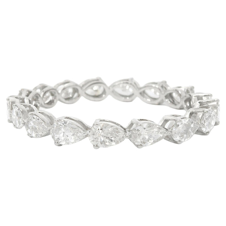 Pear-Shaped Diamond Eternity Band