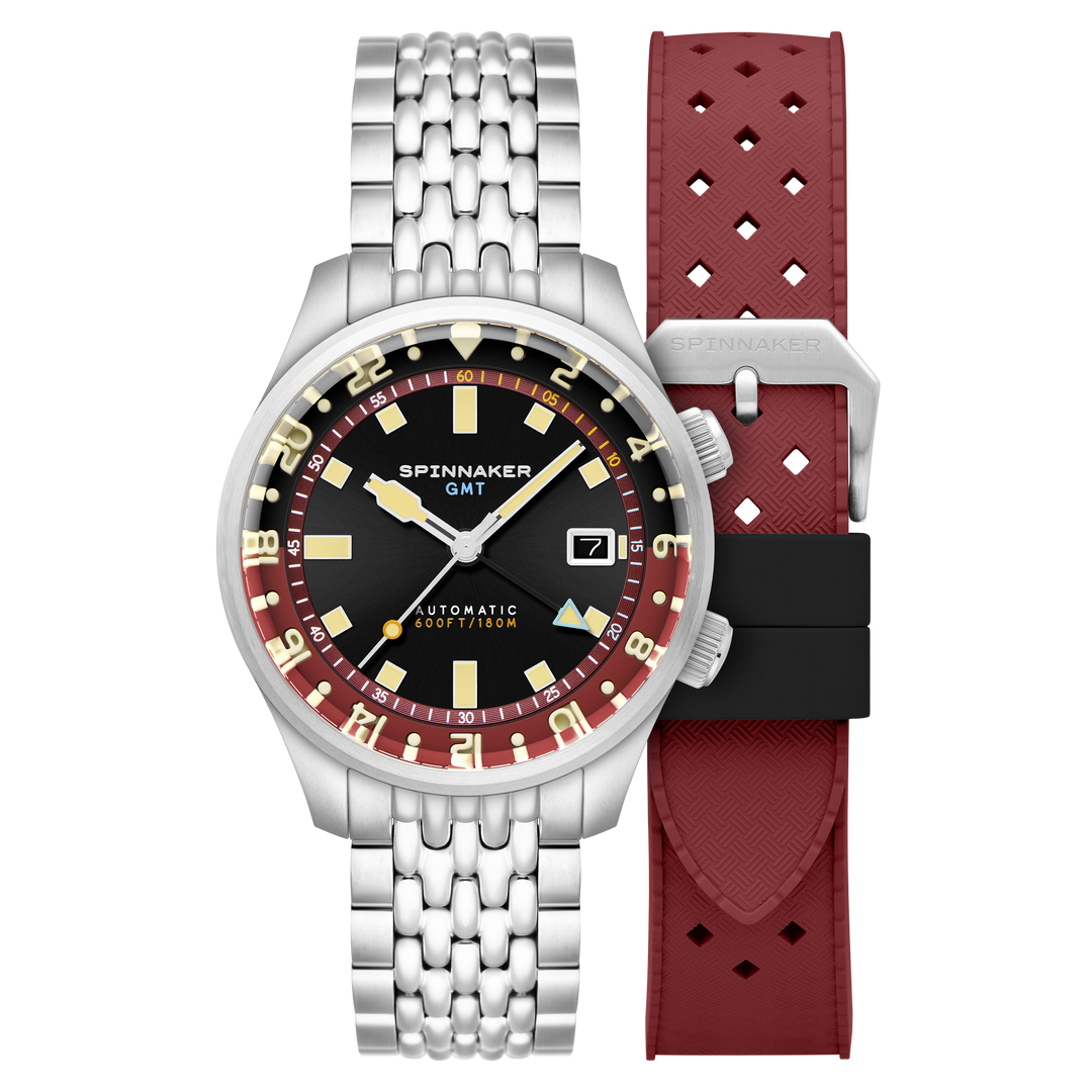 Bradner GMT Automatic Black / Stainless Steel Black Dial