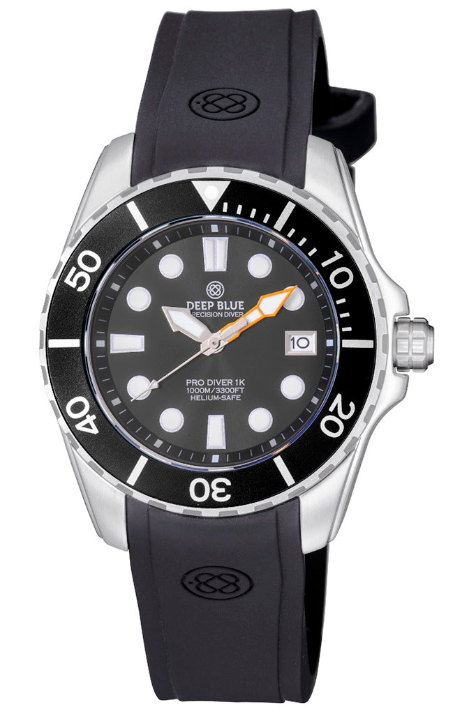 PRO DIVER 1K 1000M AUTOMATIC ALL PURPOSE DIVER STRAP AP DIVER 1000 BLACK
