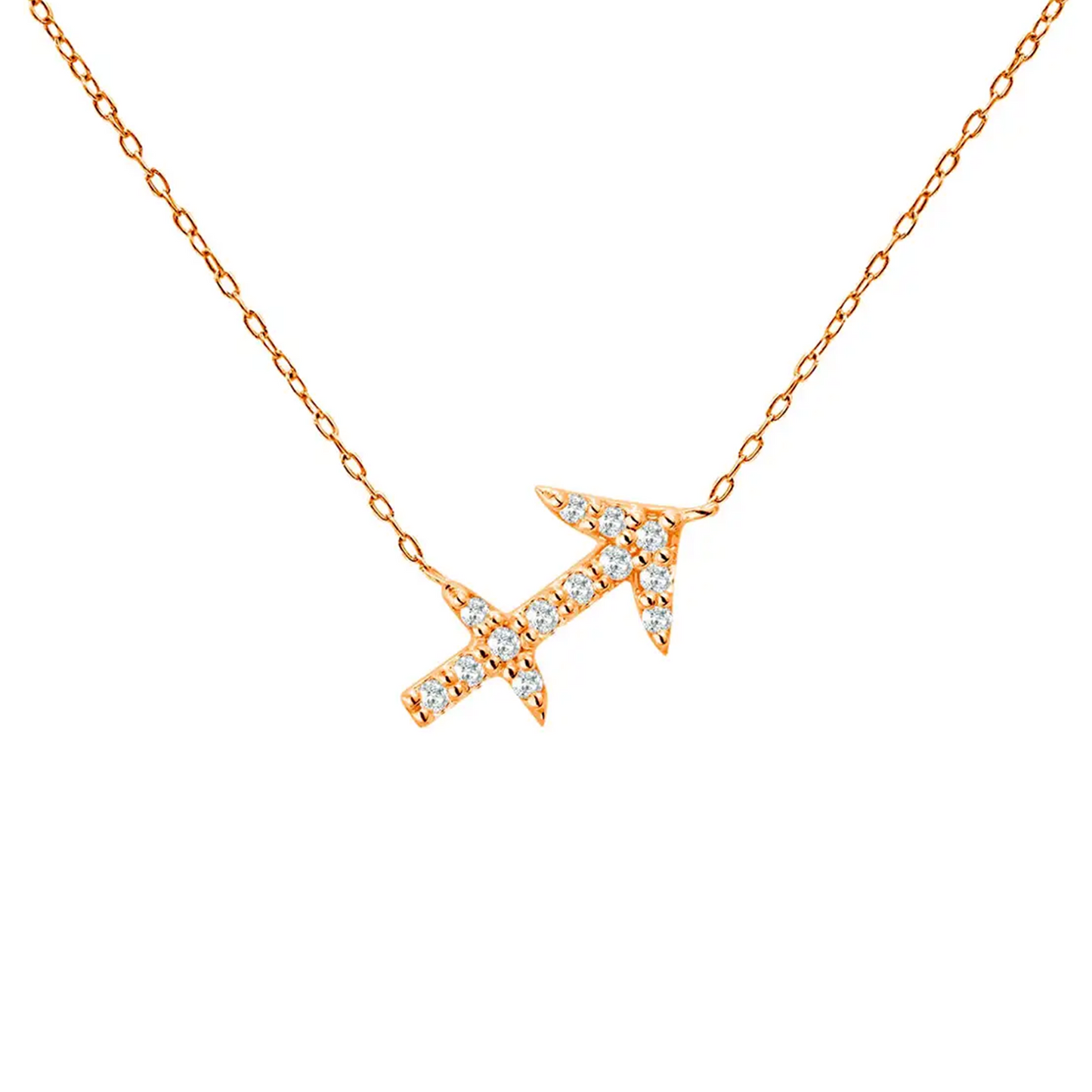 Sagittarius Zodiac Diamond Necklace