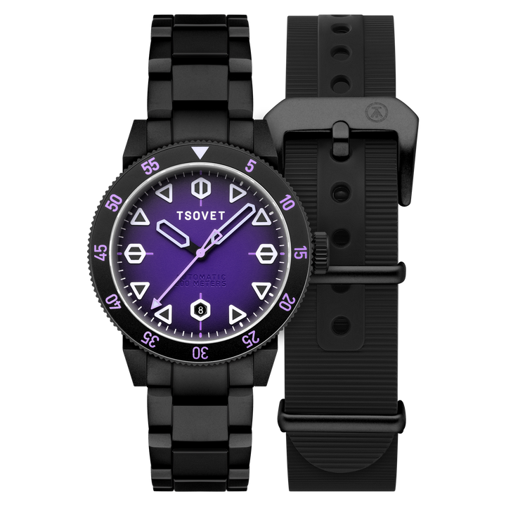 JMT - DW Global Explorer II Purple / Stainless Steel | Purple Dial