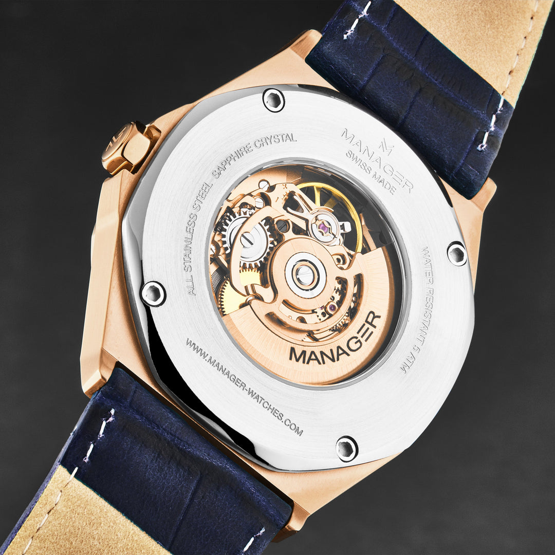 Open mind MAN-RO-08-RL / Blue | Blue Dial