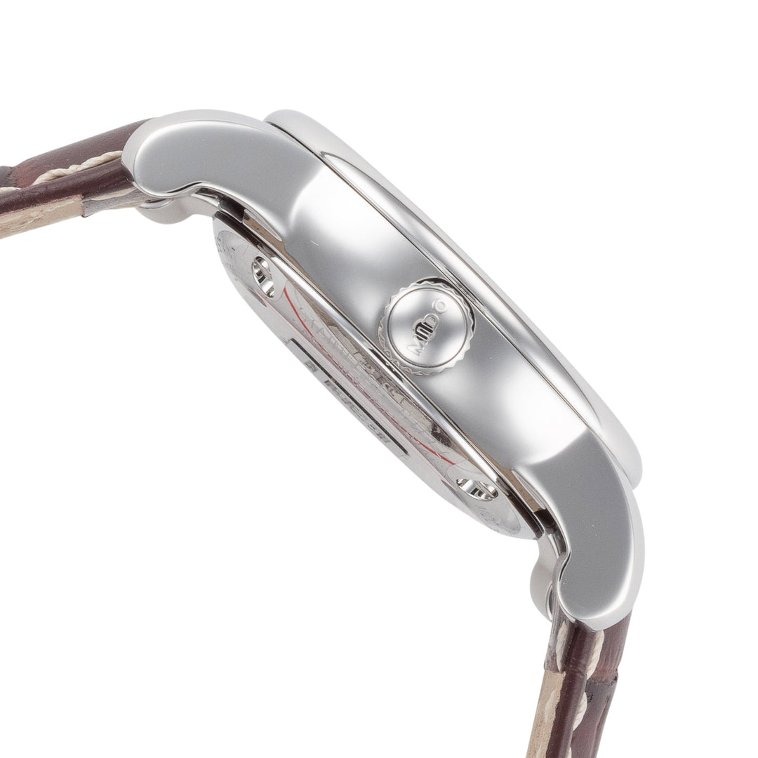 Baroncelli 29mm / Black / Brown | Black Dial
