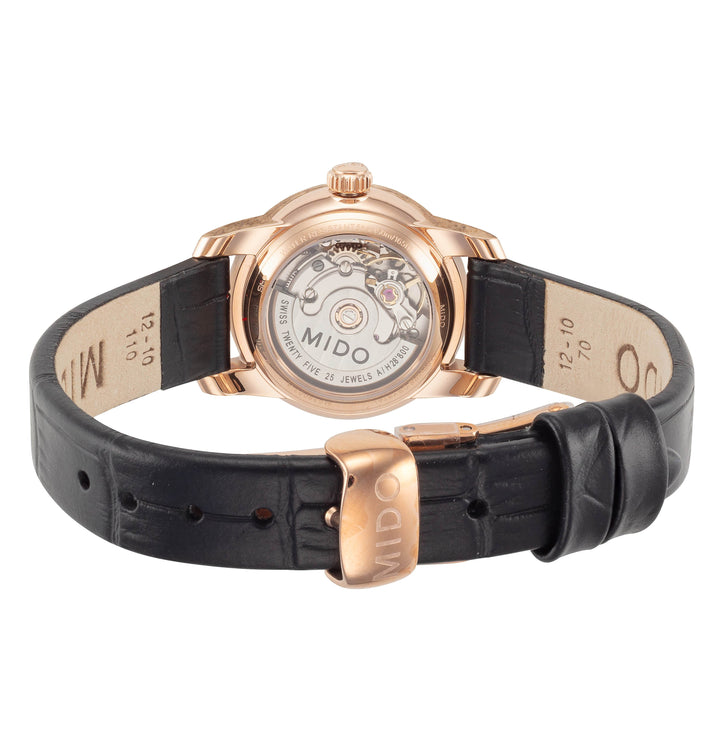 Baroncelli II 25mm / White / Black | White Dial