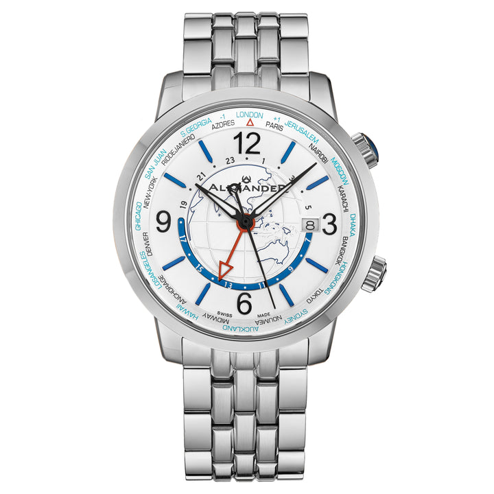 A171B-01 Silver/Stainless Steel | Silver Dial