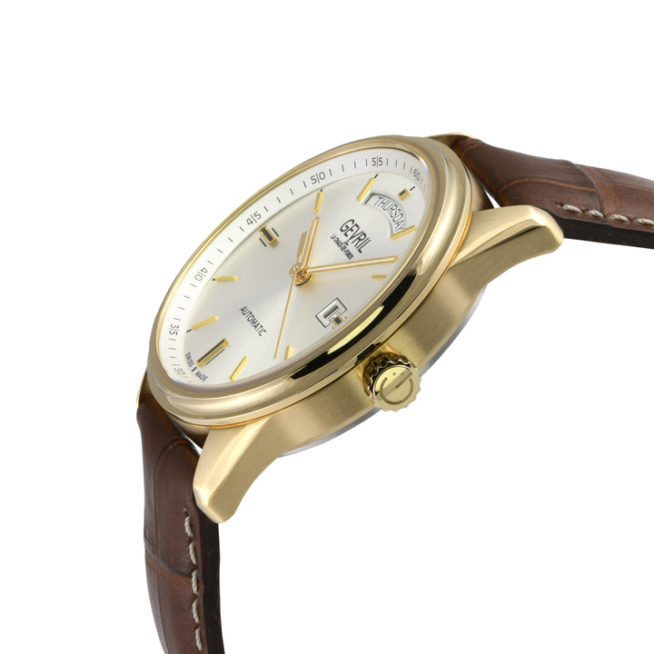 Excelsior Swiss made Automatic Sellita SW240, Day Date White Dial,  White Italia