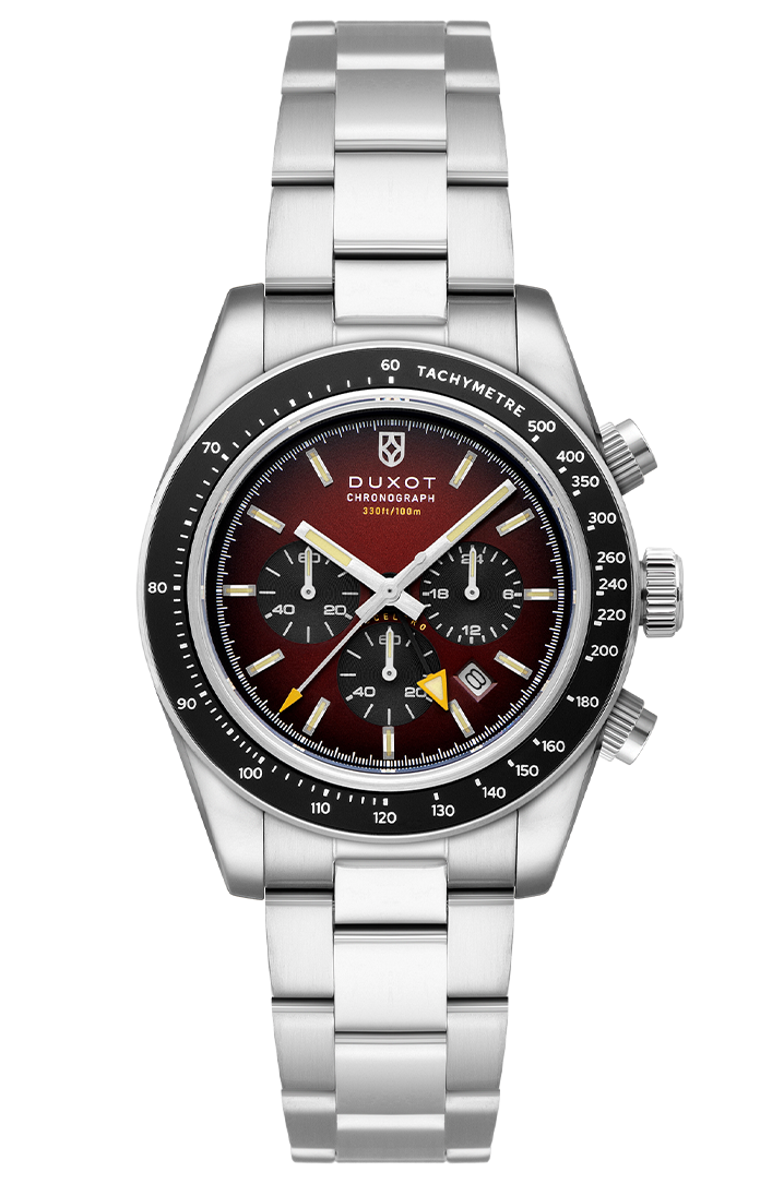 Vitesse Dual Time Chronograph Red / Stainless Steel | Red Dial