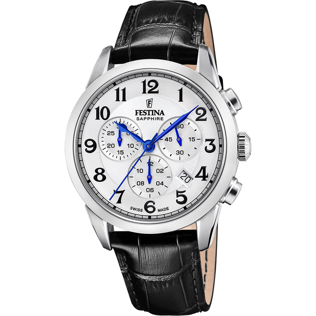 CHRONOGRAPH White / Leather White Dial