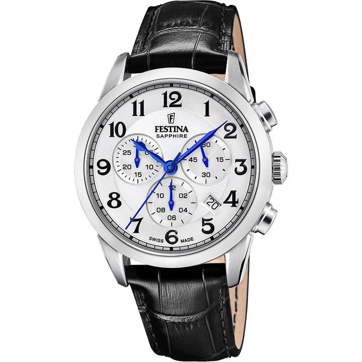 CHRONOGRAPH White / Leather White Dial