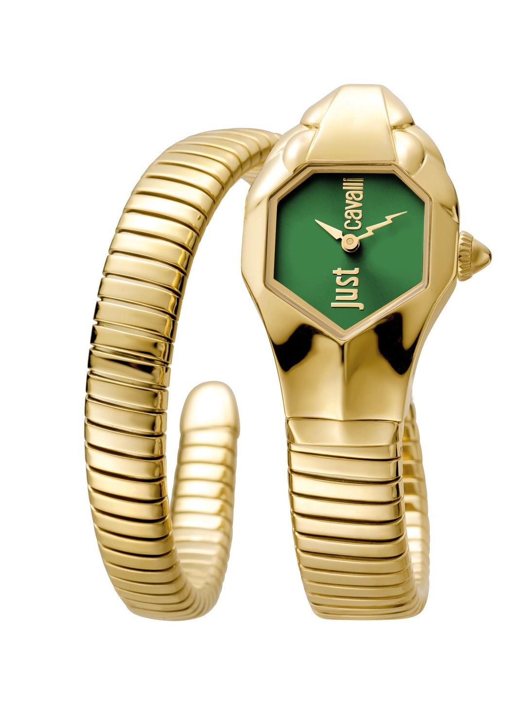 Just Cavalli 22mm / Gold / Green Green Dial