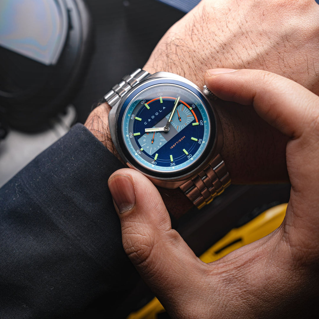 Giulia Calendar Blue /Stainless Steel | Blue Dial