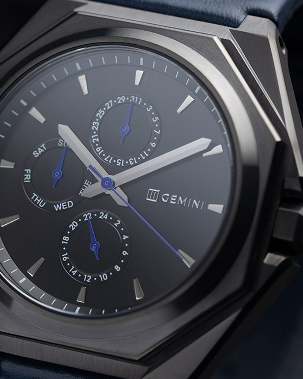 Lux Leather Dark Blue Dark Blue