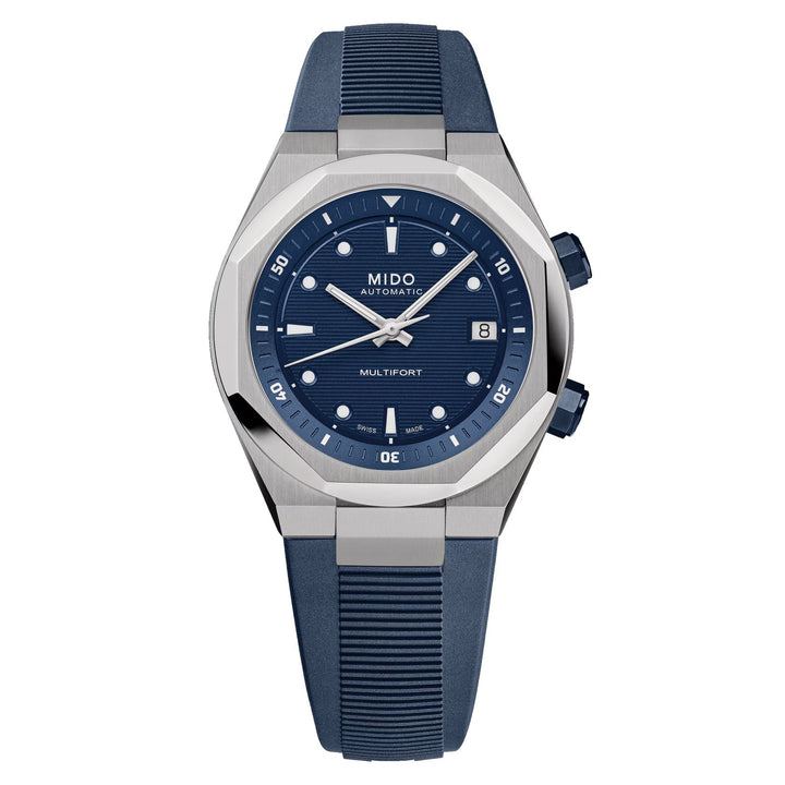 Multifort 8 Two Crowns Blue/Stainless Steel Blue Dial