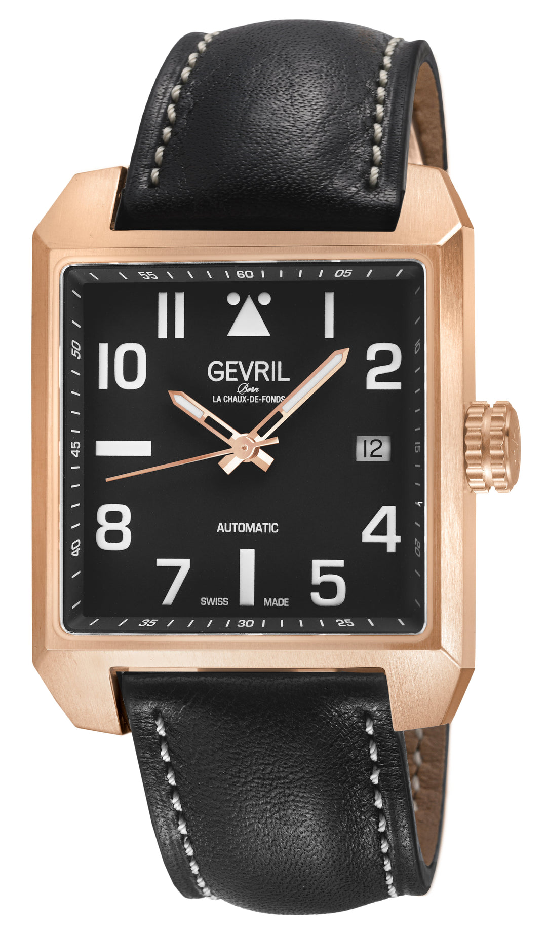 Herald Square Black Dial / Black Leather Strap Black Dial