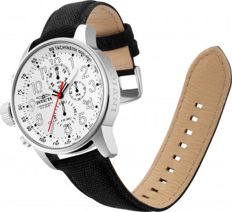 I-Force Chronograph White Dial / Black Canvas Strap White Dial