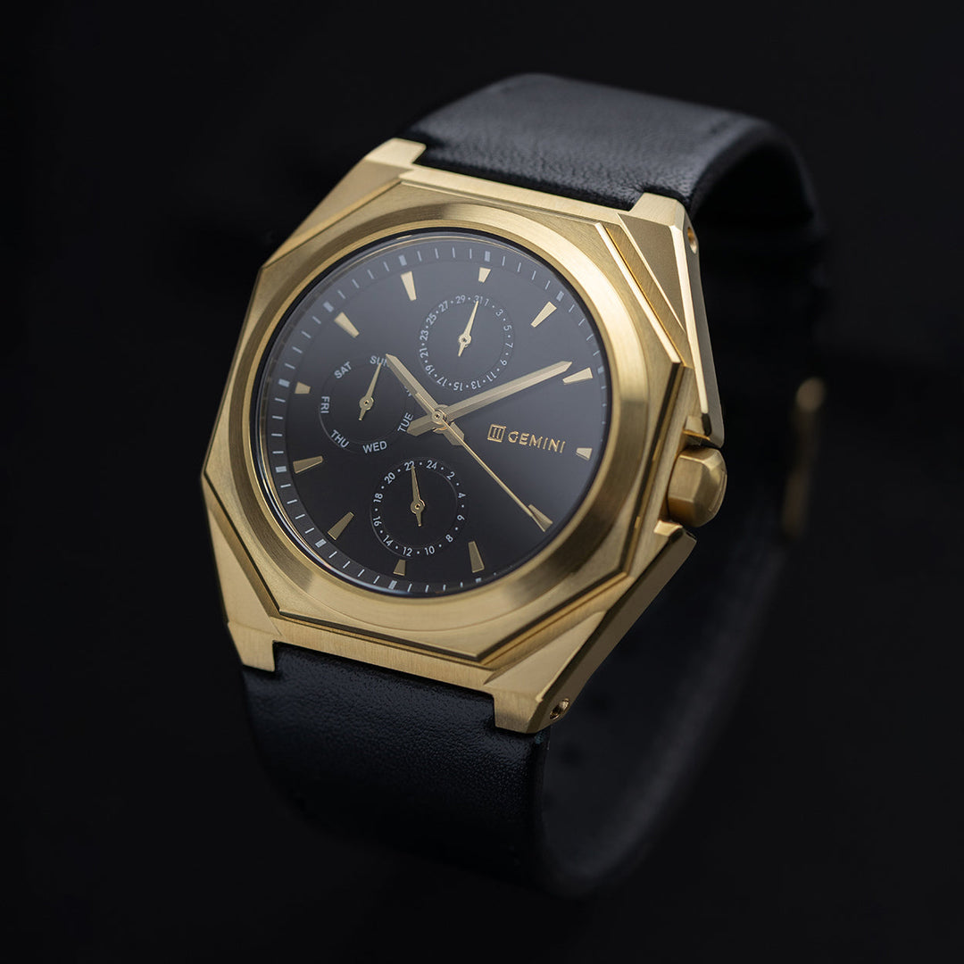 Lux Leather Gold Gold