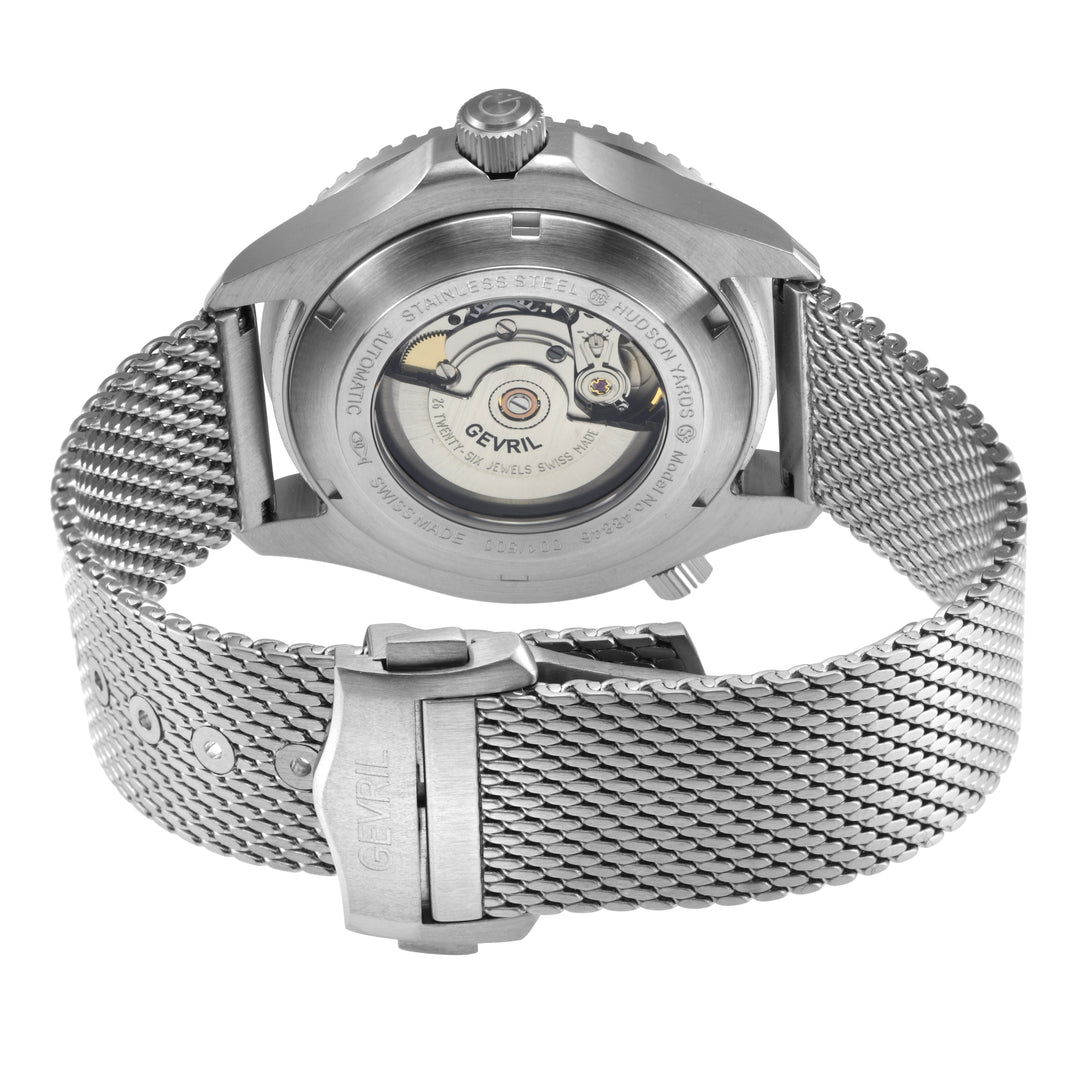 Hudson Yards Swiss Automatic SW200 - Date display Diver watch, Green Ceramic bez
